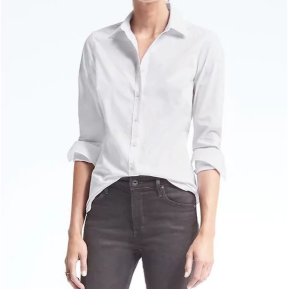 Banana Republic Tops - VINTAGE BANANA REPUBLIC white professional blouse